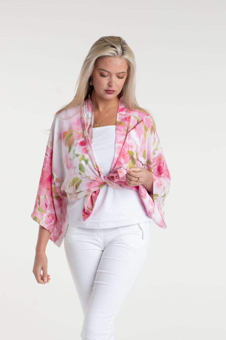 From My Mother's Garden Cherry Blossom Short Kimono