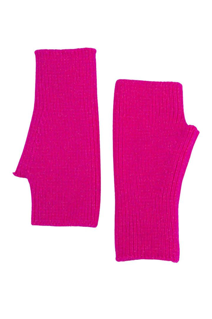 Fuchsia Knitted Wrist Warmers