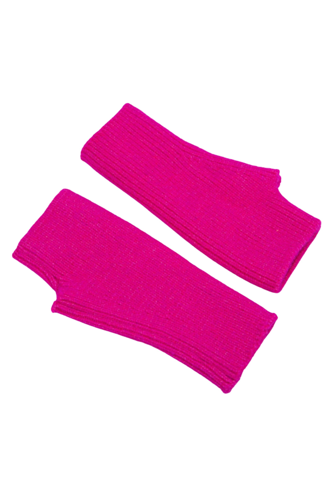 Fuchsia Knitted Wrist Warmers