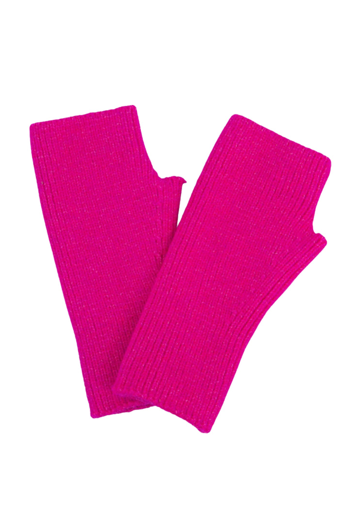 Fuchsia Knitted Wrist Warmers