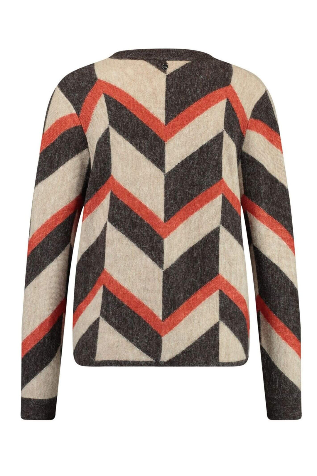 Gerry Weber 130211 Orange Zig Zag Knitted Cardigan