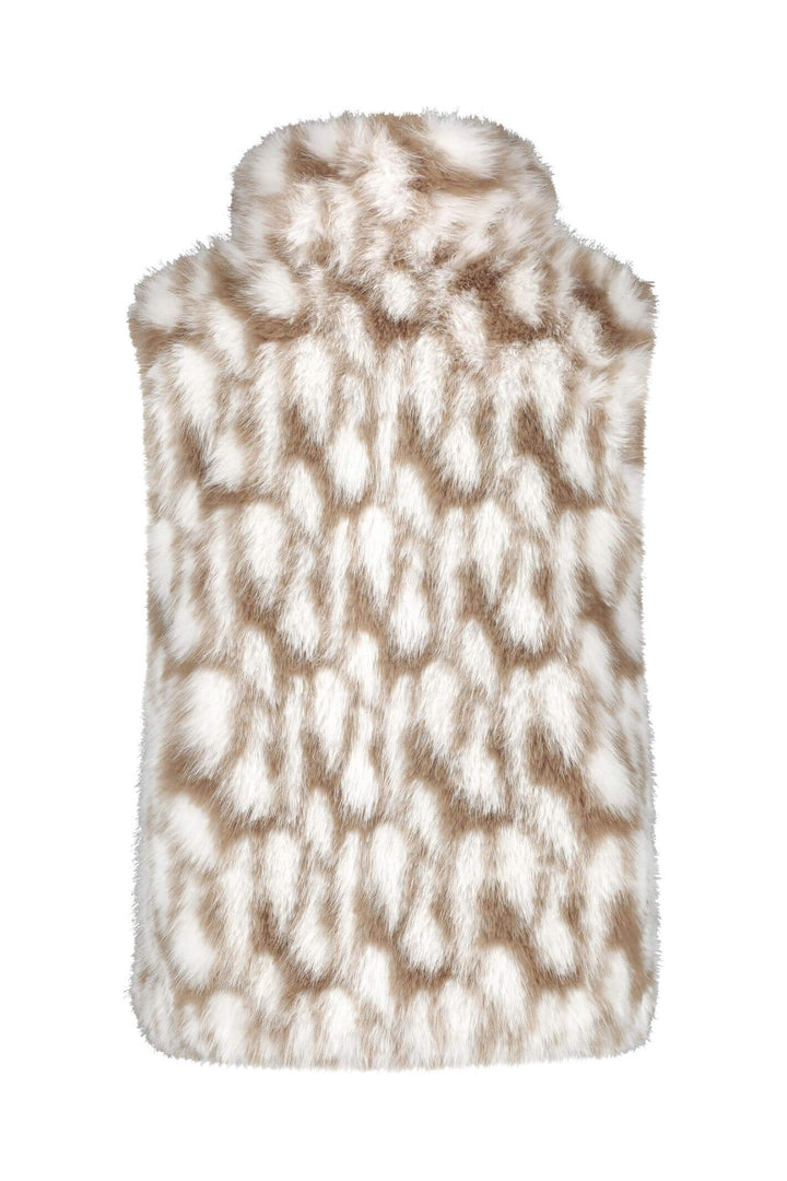 Gerry Weber 240353 Reversible Ecru Faux Fur Gilet