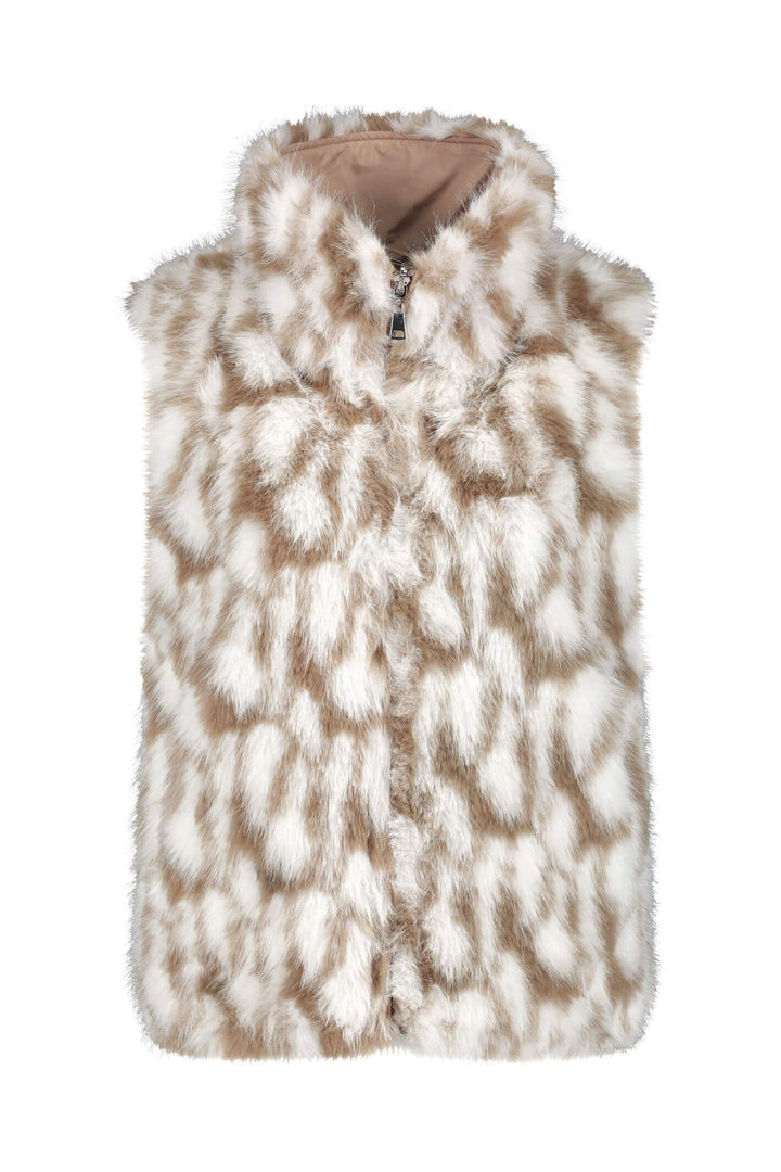 Gerry Weber 240353 Reversible Ecru Faux Fur Gilet