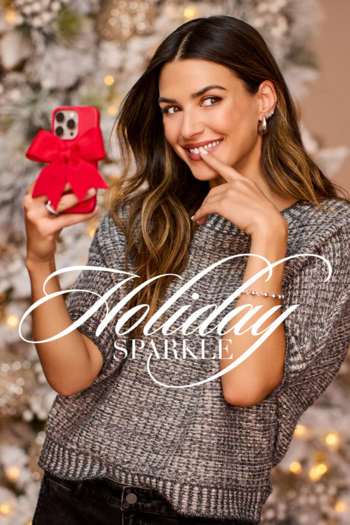 Tribal 6034O Charcoal Black Sparkle Jumper