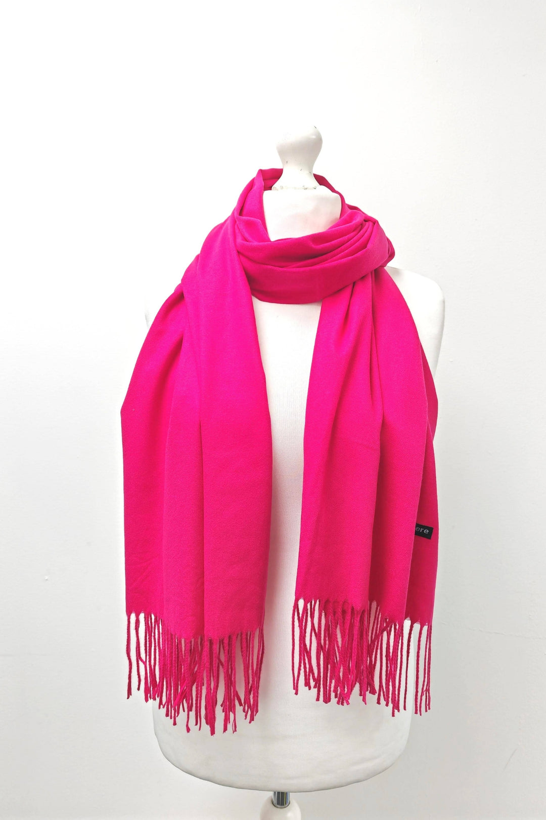 Hot Pink Soft Cashmere Scarf Shawl Wrap