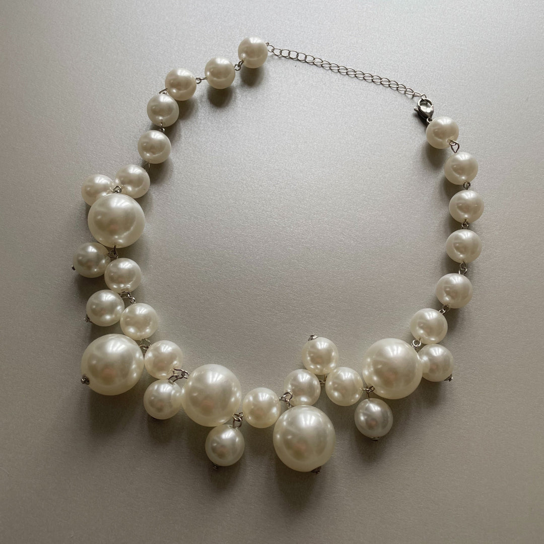Coco Multi Cluster Statement Pearl Necklace