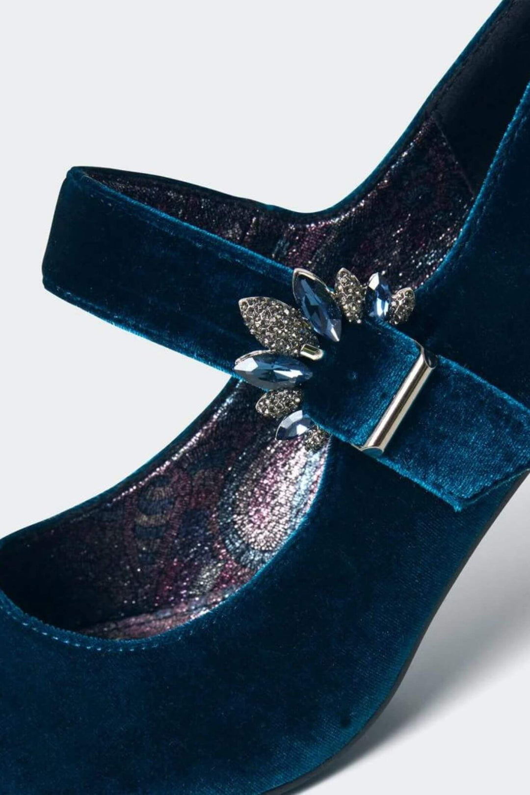 Joe Browns KC317 Midnight Deco Decadence Velvet Shoes