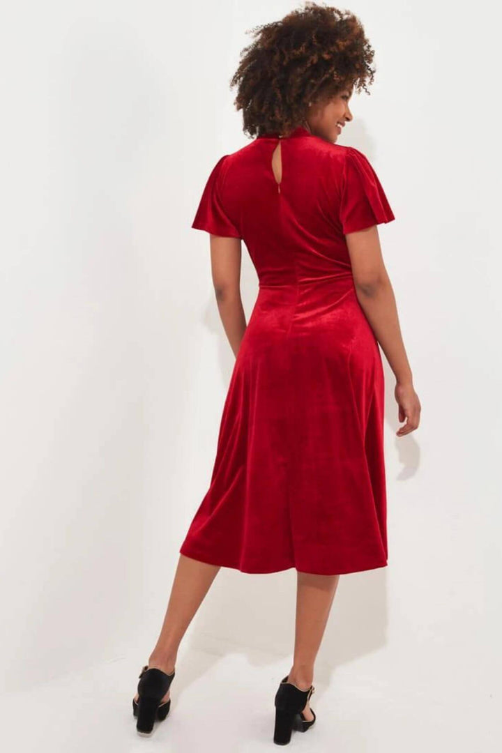Joe Browns WE881 Red Valencia Velour Dress