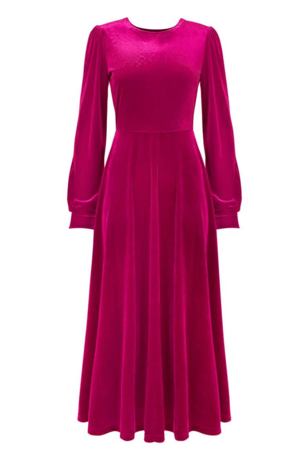 Joe Browns WE883 Magenta Rosetta Velour Dress
