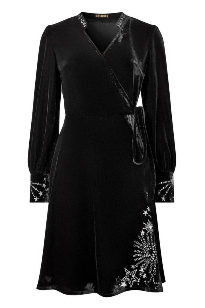 Joe Browns WE895 Black Starlight Velvet Dress