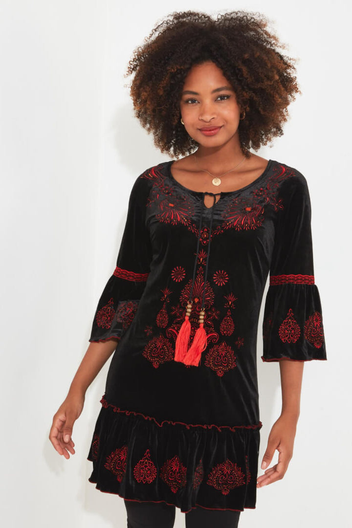 Joe Browns WG009 Black Evie Embroidered Tunic