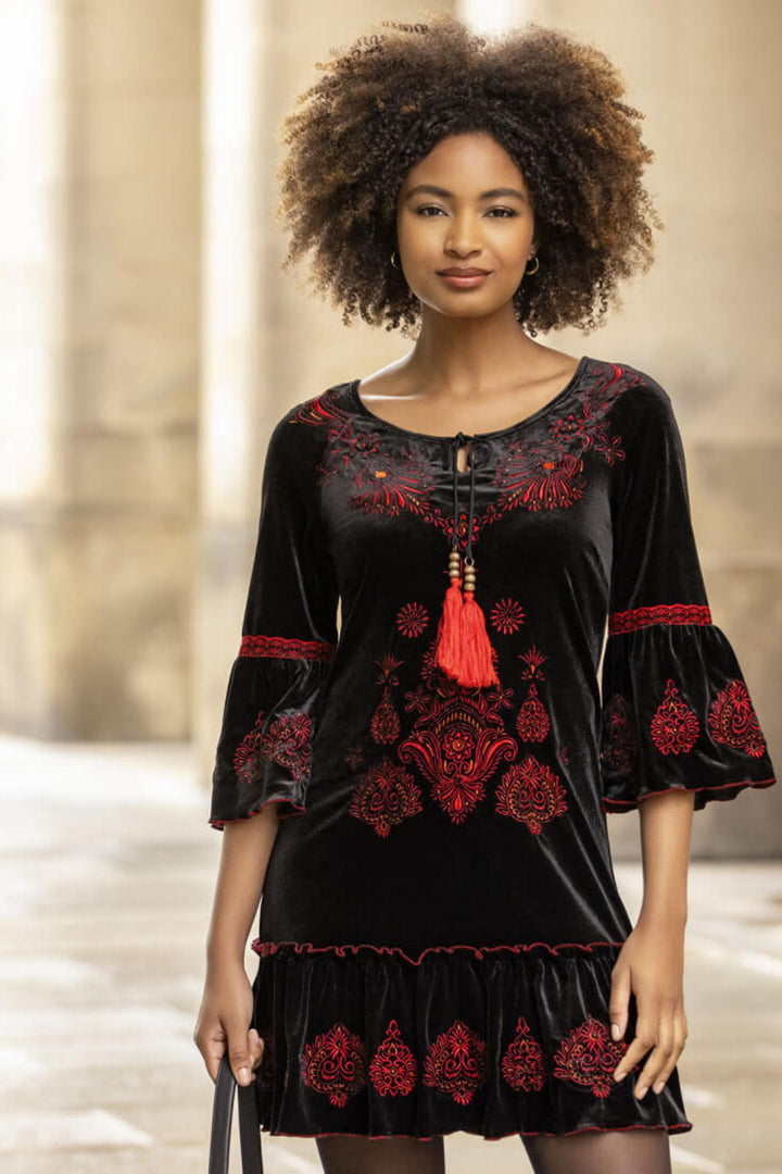 Joe Browns WG009 Black Evie Embroidered Tunic