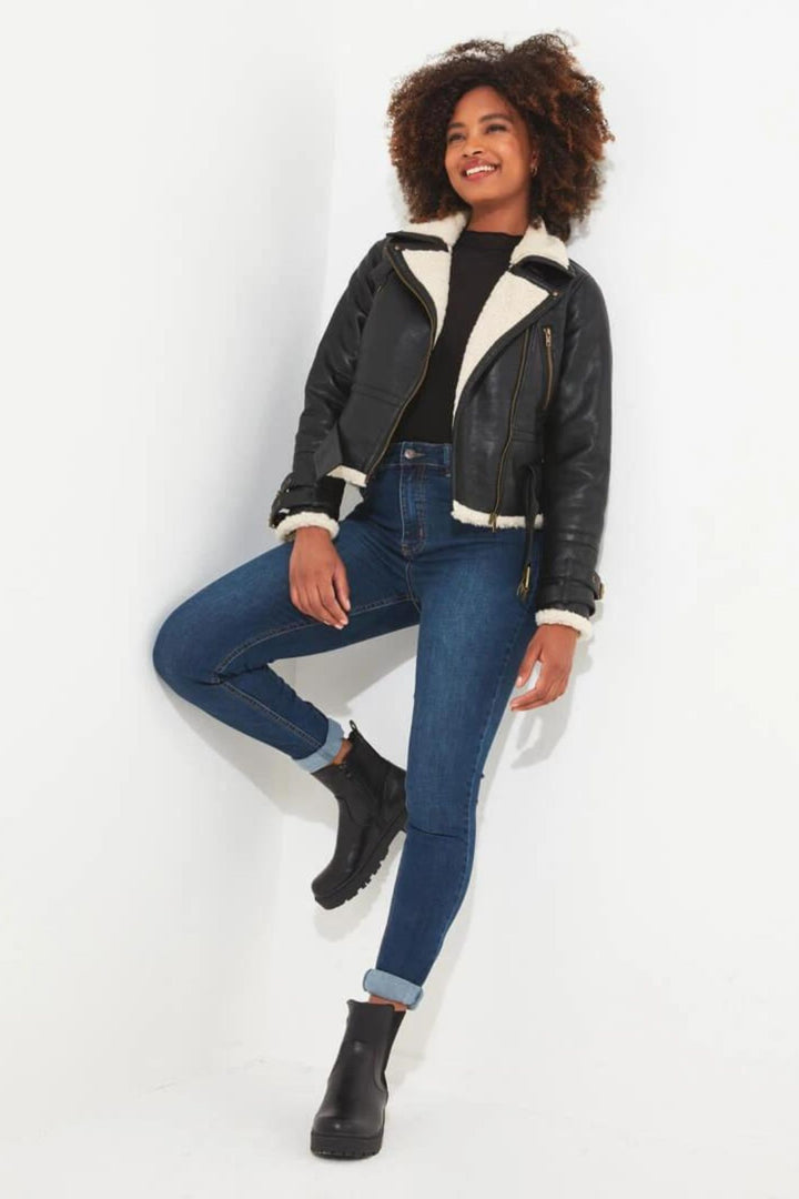 Joe Browns WJ624 Black Must Have Aviator Jacket