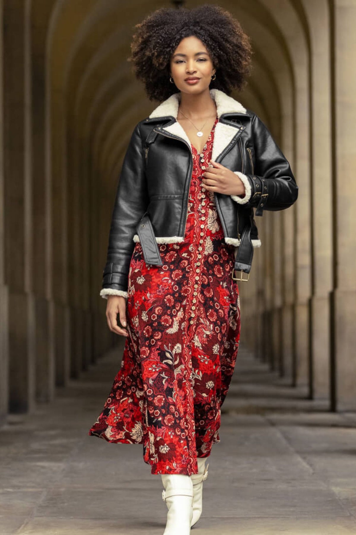 Ppsnabha Red Leather Jacket With Hood Ppsnabha Supreme Akira Arm