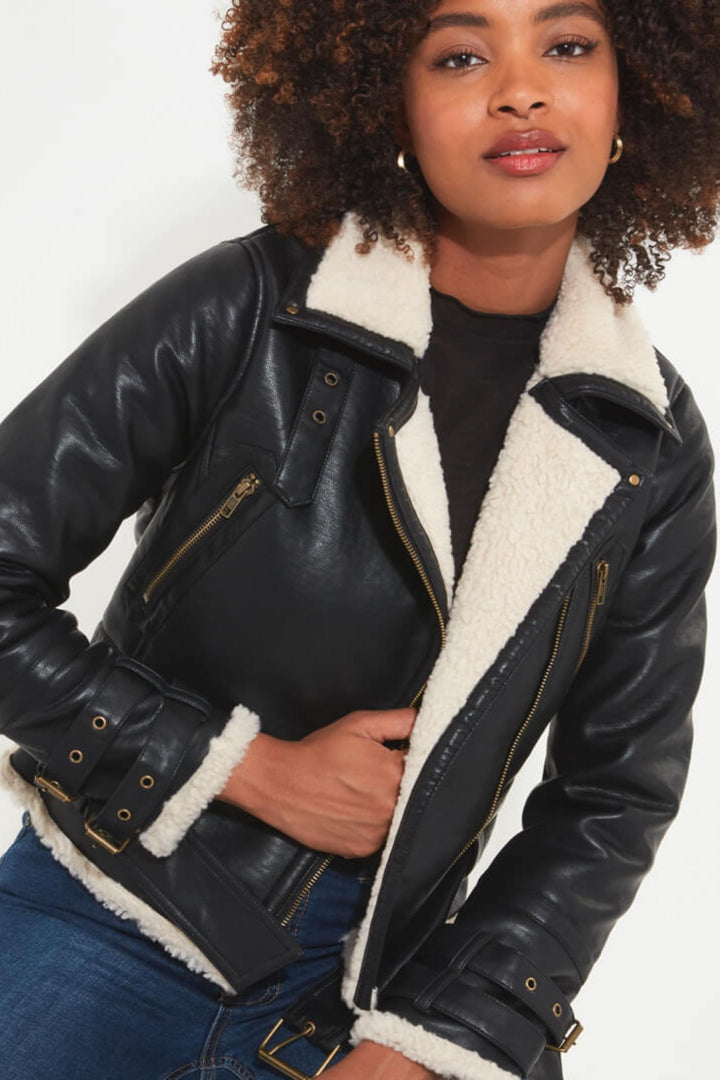 Joe Browns WJ624 Black Must Have Aviator Jacket
