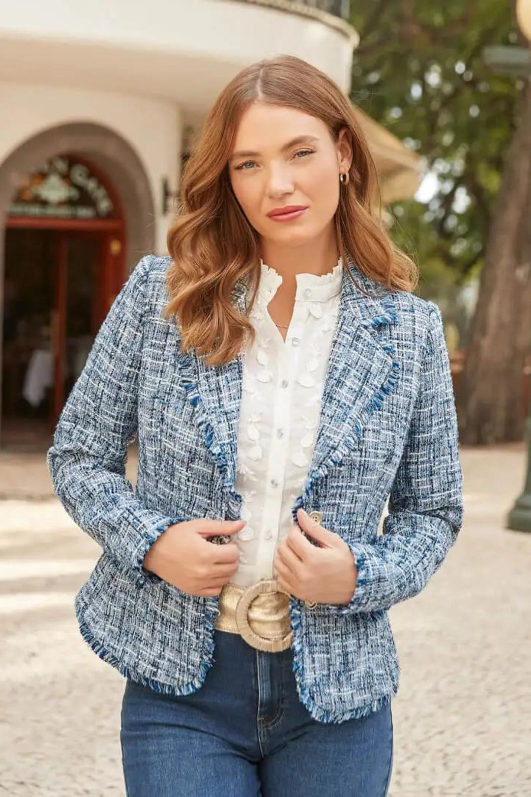 Vintage Tweed Style Jacket Womens Ladies Pink Wantage Harris Tweed