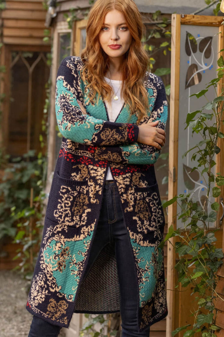 Joe Browns WK692 Navy Make A Statement Coatigan