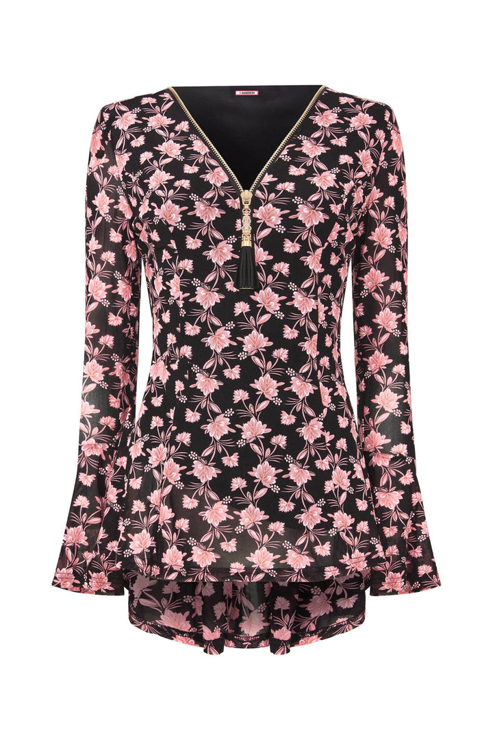 Joe Browns WU24A Pink Floral Zip Top