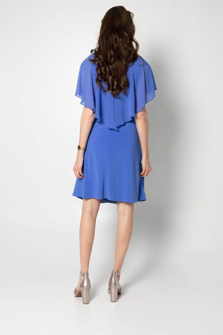 Joseph Ribkoff 232240 Blue Iris Angel Sleeve Dress