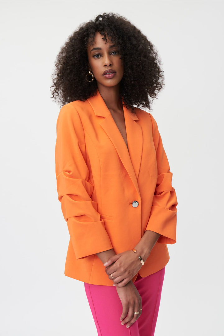 Joseph Ribkoff 232921 Mandarin Pleat Sleeve Blazer