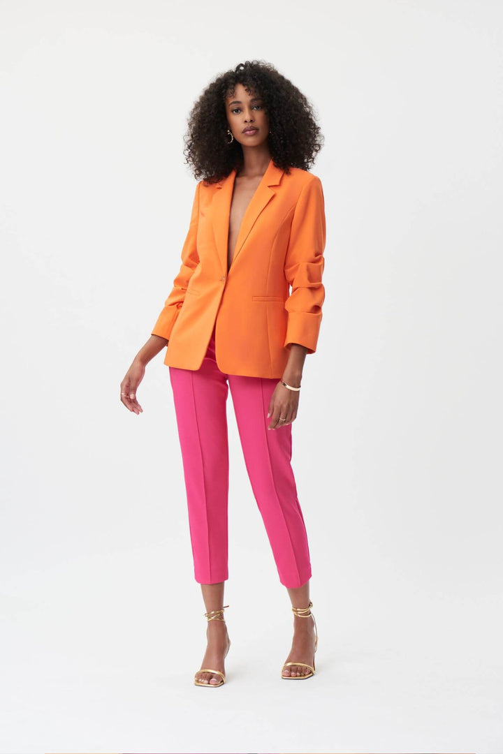 Joseph Ribkoff 232921 Mandarin Pleat Sleeve Blazer