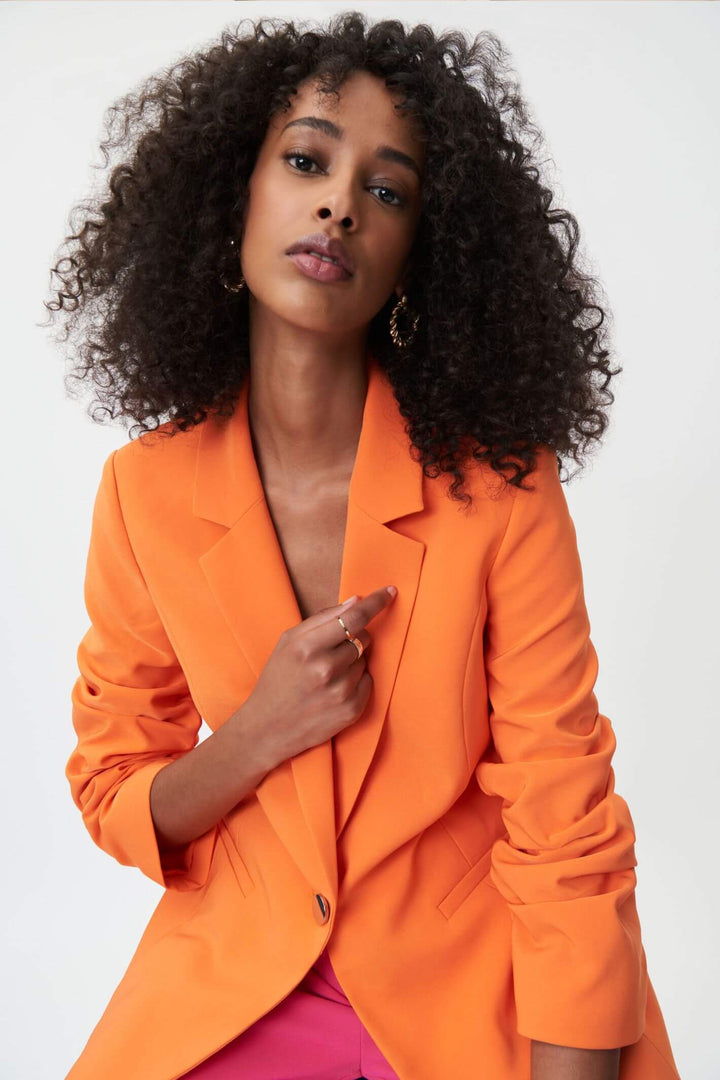 Joseph Ribkoff 232921 Mandarin Pleat Sleeve Blazer