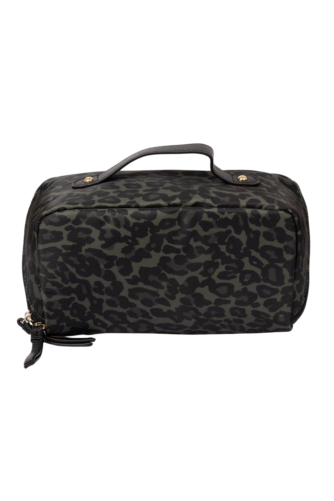 Khaki Leopard Print Thea Vanity Case