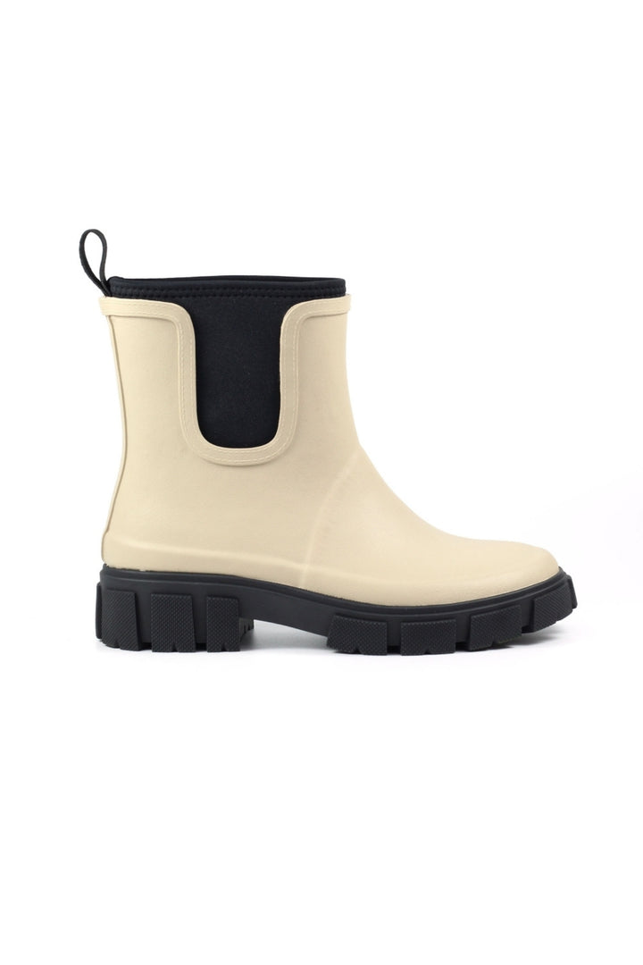 Lazy Dogz Lake Cream Ankle Wellington Boot
