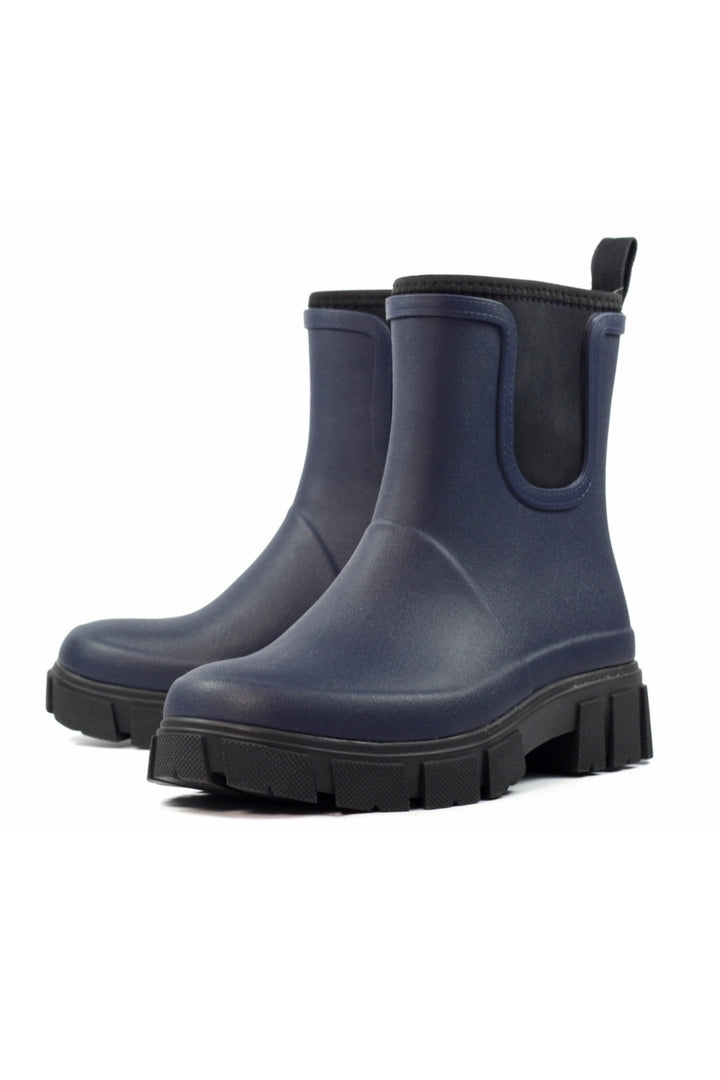 Lazy Dogz Lake Navy Ankle Wellington Boot