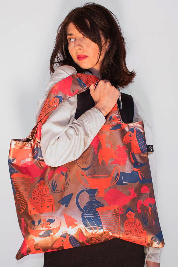 Loqi  Kimberly Carpenter Rose Gold Metallic Bag