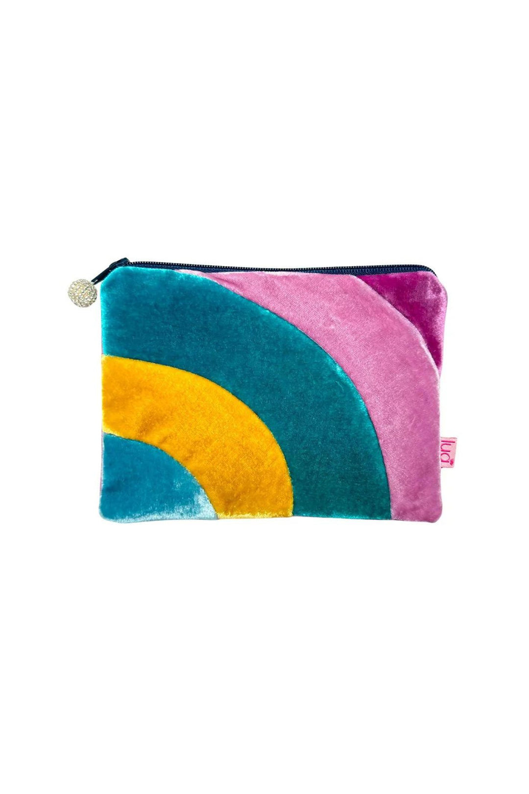 Teal Lua Lua Teal Rainbow Velvet Purse – Experience Boutique