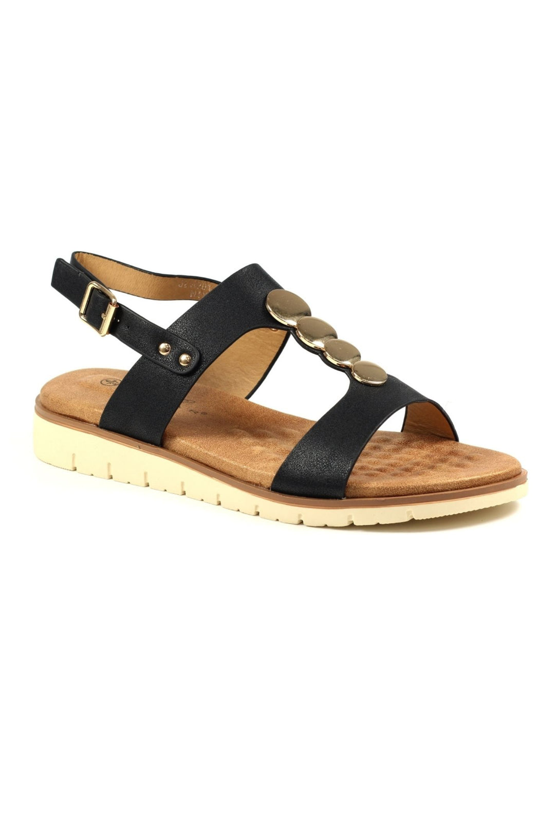Lunar JLH291 Black Nixon Sandal