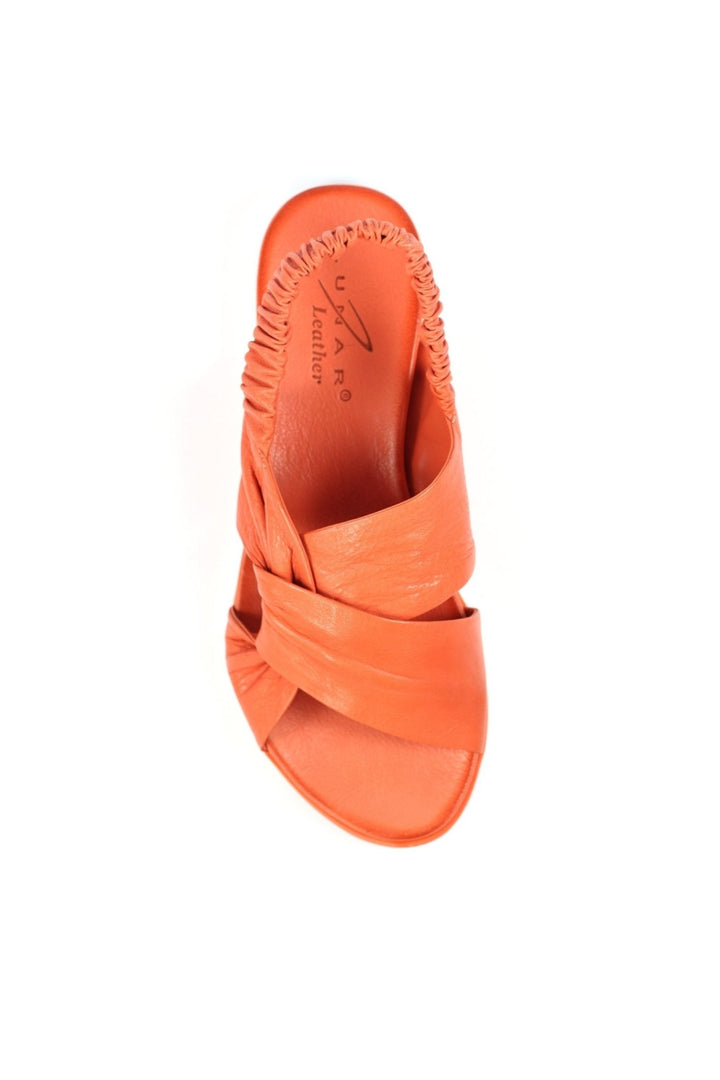 Lunar JLS007 Sardinia Coral Leather Slingback Sandals