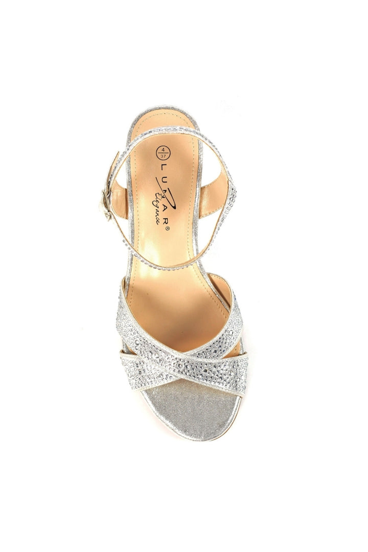 Lunar Jordana Silver Wedge Sandal FLJ002