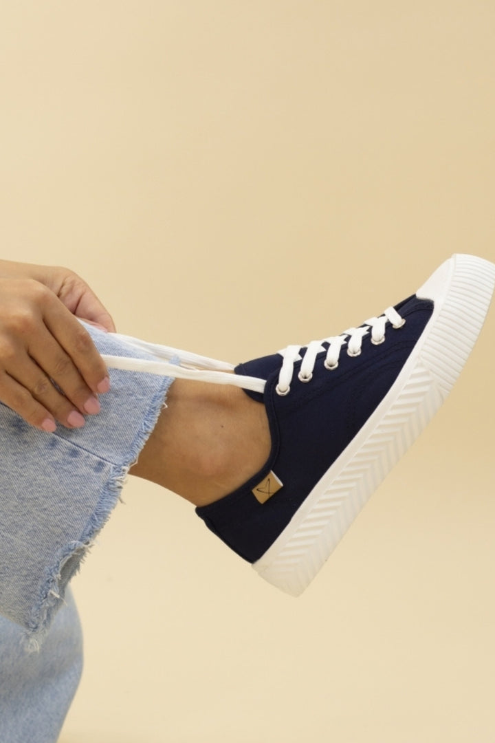Lunar Navy Jayne Bold Sole Trainers DLA003