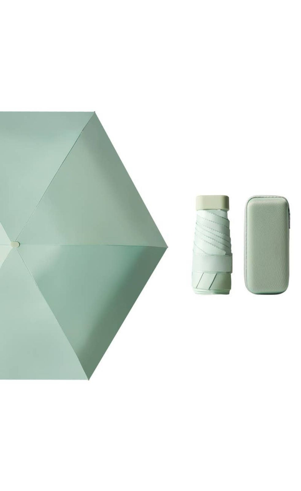 Mint Mini Pocket Size  UV Protected Umbrella with Free Case