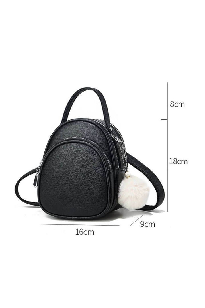 Sky Blue Multi Zipper 3 Way Wear Backback Bag