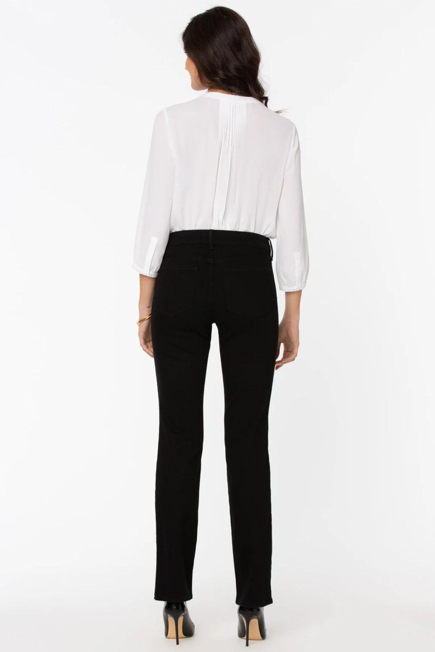 Nydj marilyn black jeans cheap