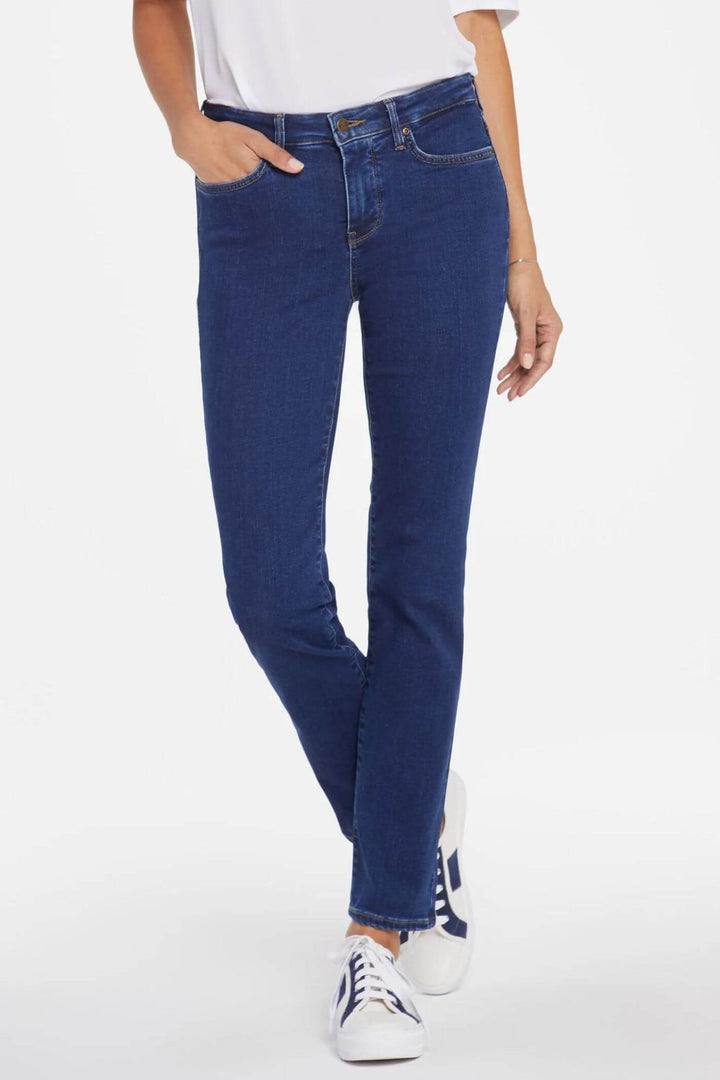 NYDJ Sheri MPRISS8518 Quinn Blue Denim Slim Leg Jeans - Experience Boutique