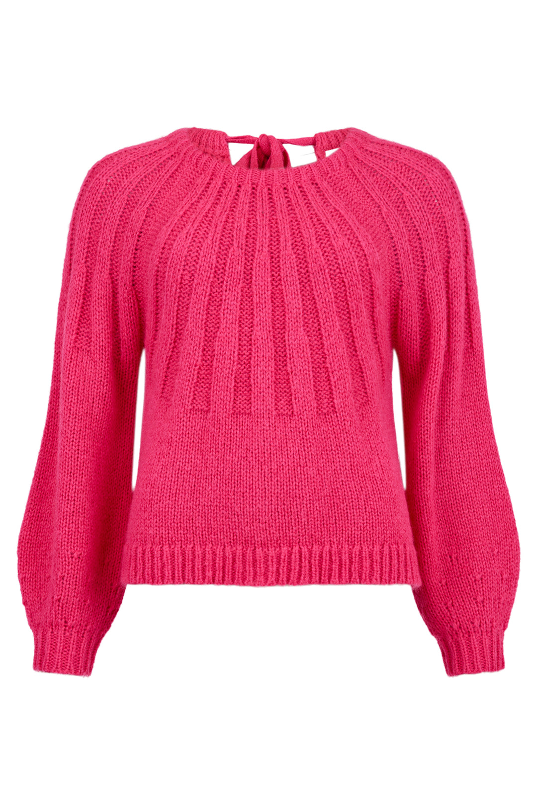 Pink sweater on a white background