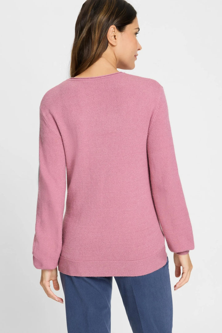Olsen 11000585 Dusky Pink Soft Knit Jumper