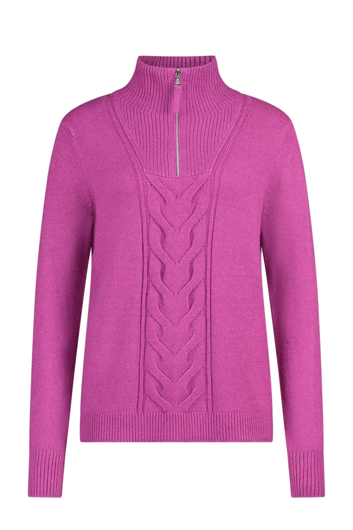 Olsen 11003938 Sweet Orchid Cable Knit Jumper