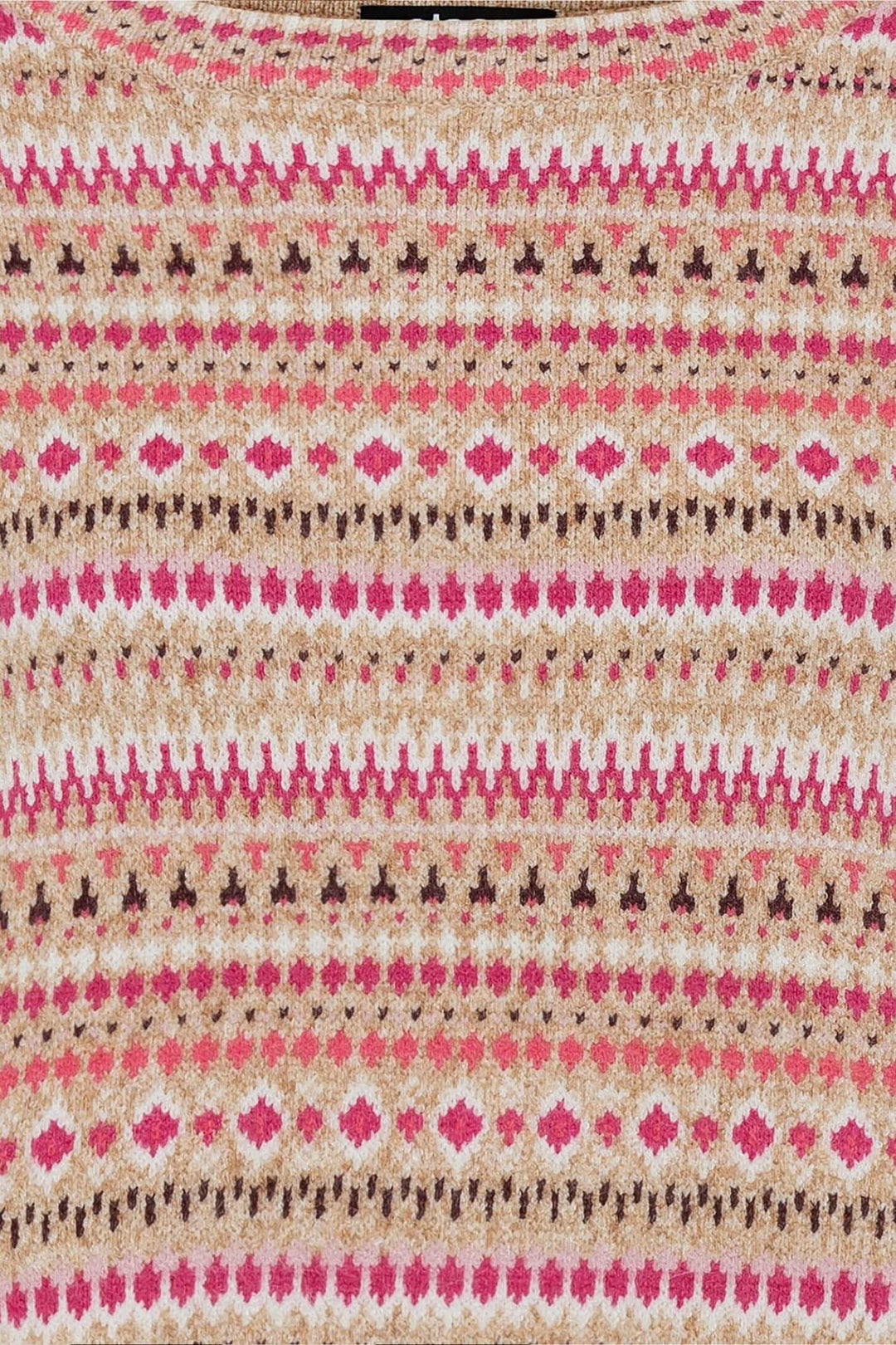 Olsen 11004219 French Rose Striped Knit Jumper