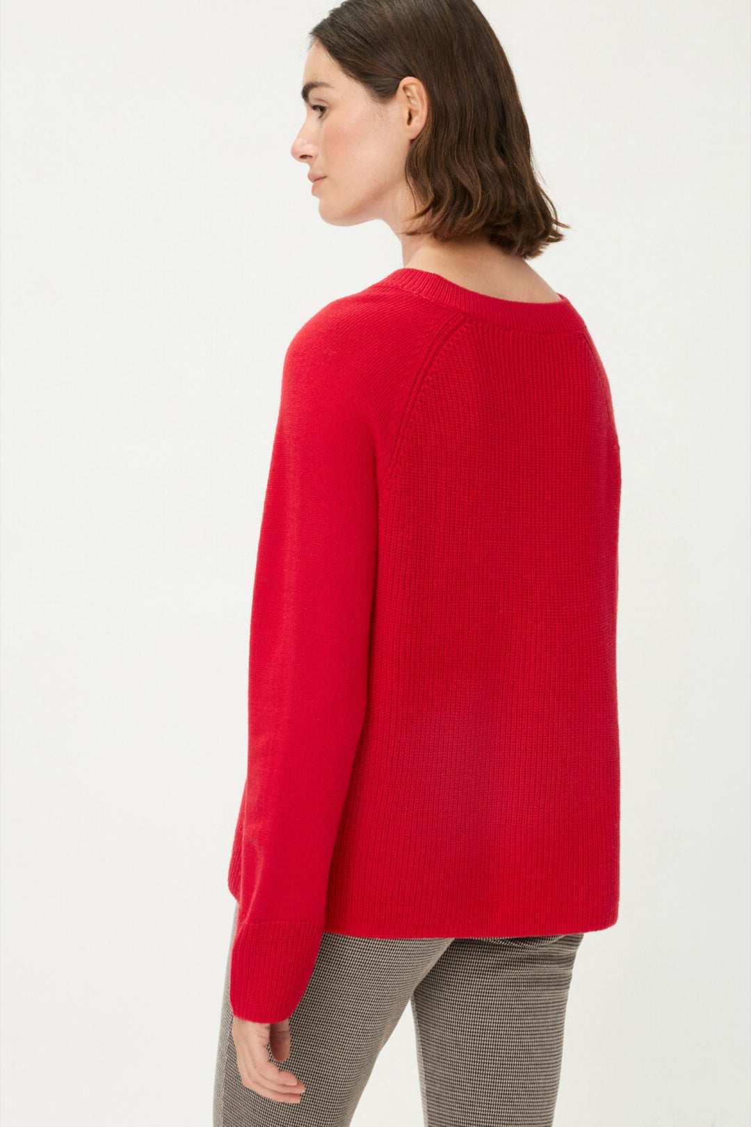 Olsen 11004680 Red Merino Wool Henny Jumper