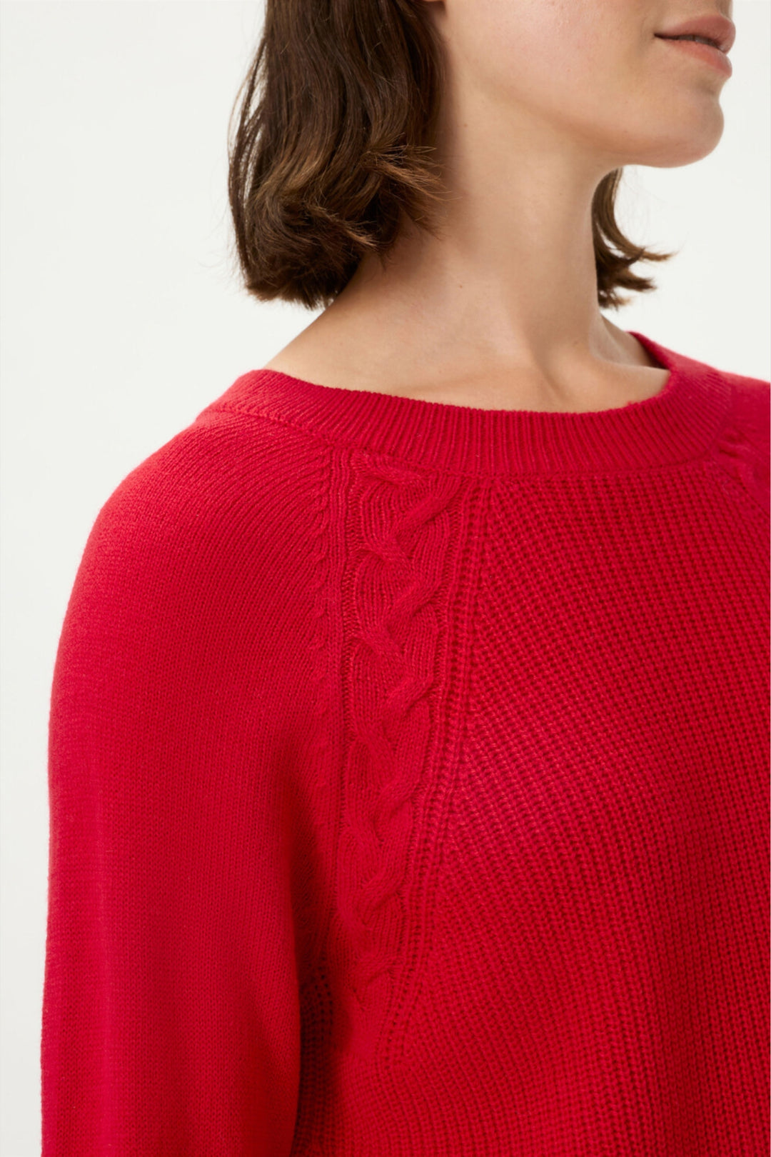 Olsen 11004680 Red Merino Wool Henny Jumper