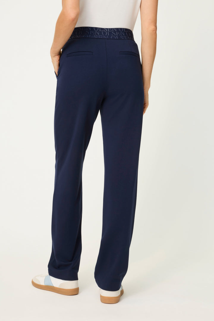 Olsen 14002417 Ink Blue Navy Pull-On Trousers