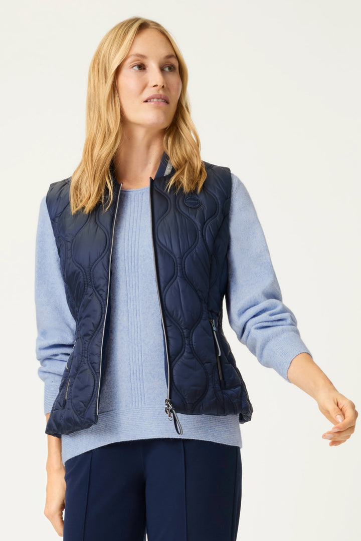 Olsen 15101440 Ink Blue Navy Quilt Gilet