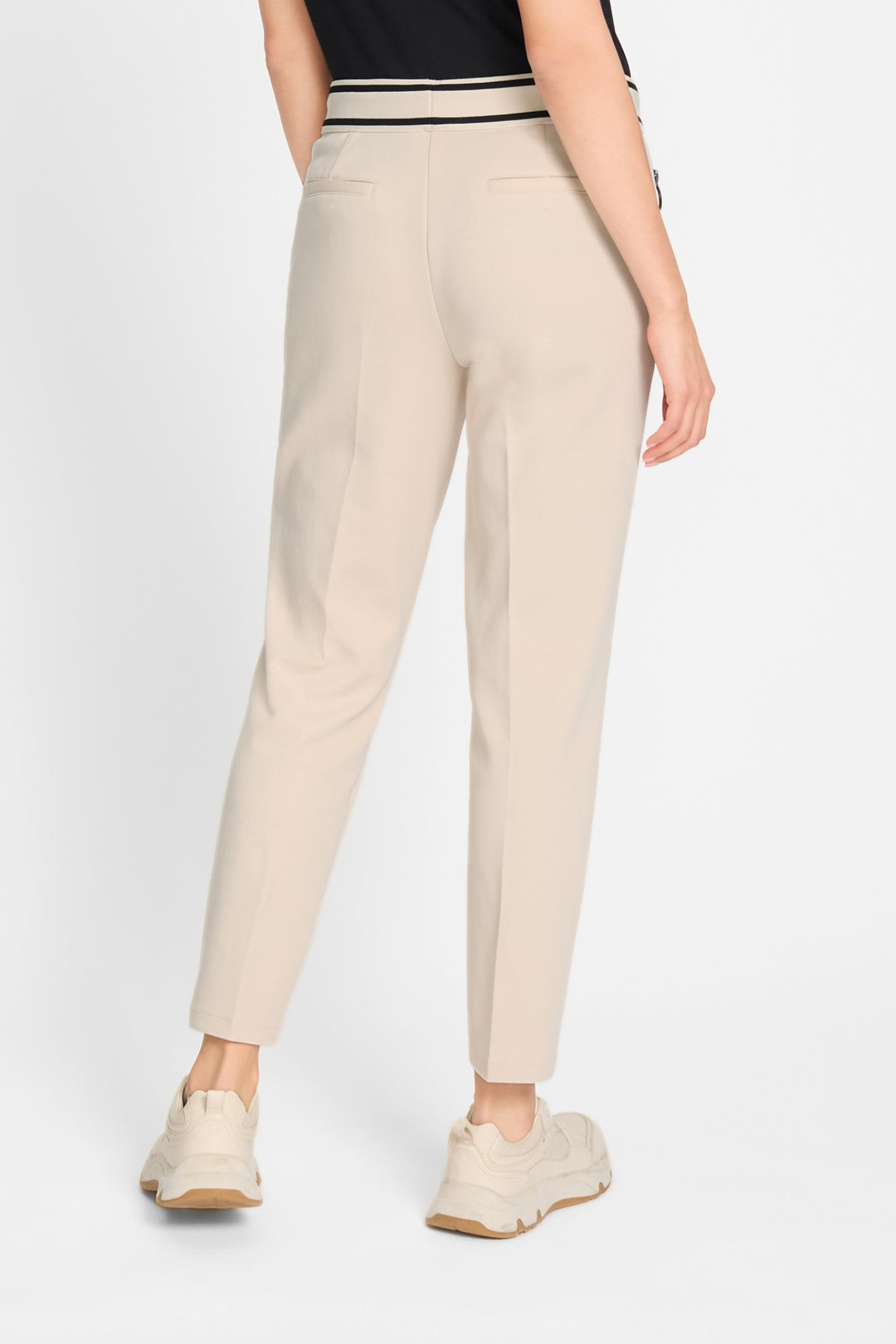 Olsen Beige Sports Luxe Jersey Trousers 14002156 - Experience Boutique
