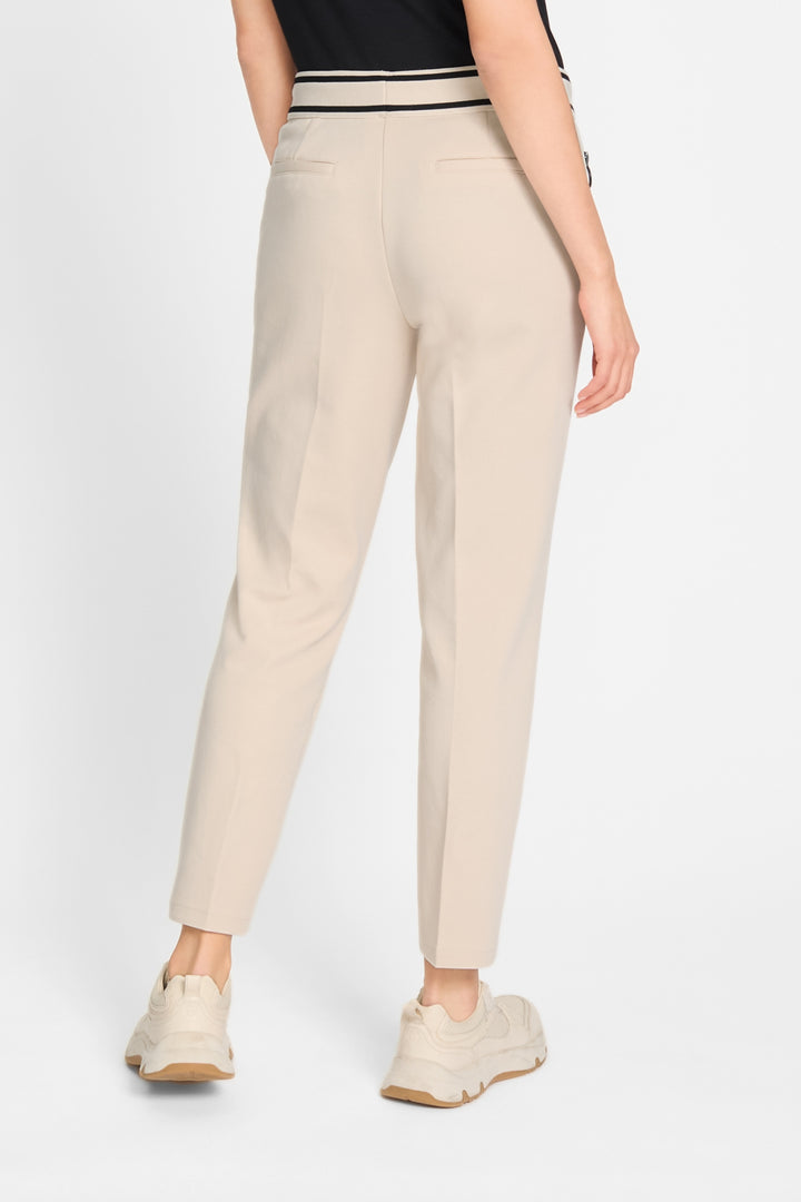 Olsen Beige Sports Luxe Jersey Trousers 14002156 - Experience Boutique