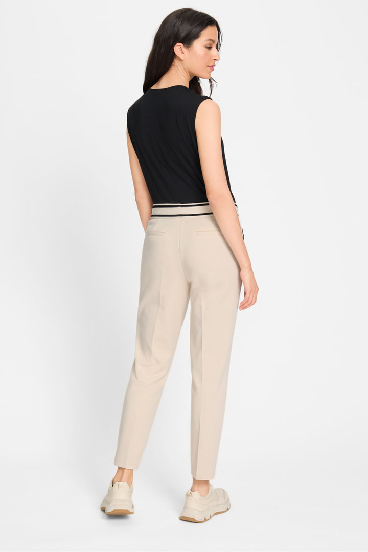 Olsen Beige Sports Luxe Jersey Trousers 14002156 - Experience Boutique